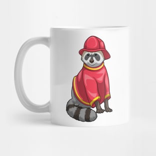 Racoon Firefighter Fire department Mug